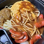 Pasuta De Koko - とろとろたまごにちょこっと赤ウインナー、追いカレーミートソース、レギュラー