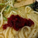 俺の中華たなか家 - 「自家製辛味噌」トッピング⤴️からの♪味変↺