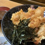 谷町 一味禅 - とり天丼（ごはん少なめ）