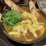 純愛うどん なでしこ - 炙りチーズカレーうどん（小）・ささみチーズカツ