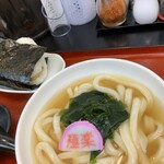 極楽うどん TKU - 鶏天天むすのセット