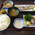 第一富士丸食堂 - アジカマ定食1870円。
