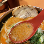 麺場 田所商店  - 山椒味噌ラーメン　スープアップ