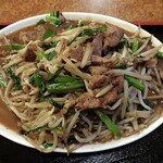 手打ラーメンやしお - ニラレバ炒め