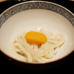 膳処末富 - ●生カラスミ薪うどん