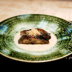 膳処末富 - ●薪焼ききのこ きのこのソース