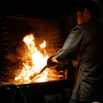 膳処末富 - ご飯に仕込む食材の準備です。