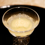 膳処末富 - ●先付け：北海道のともろこしのピューレとジュレ