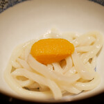 膳処末富 - 2杯目は生カラスミを添えて