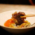 膳処末富 - なんと奥にはお肉を忍ばせる粋な計らい！