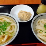 純手打ち讃岐うどん五郎 - しょうゆうどんセット（あつあつうどん）+キツネコロッケ