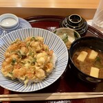 天麩羅 四季彩 村松 - 締めのかき揚げ丼。最高でした。