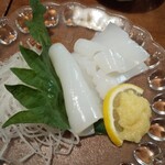 Supaizakaya Tottori Daizen - 白イカ刺身  1000円