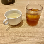 あんかけスパゲティの店 ユウゼン - スープ、お茶
