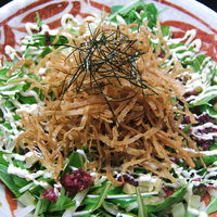◇ 水菜 と しば漬けの ハリハリサラダ