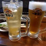 かっぱの茶の間 - 生ビール、ハイボール