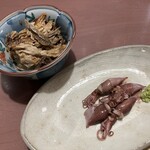Taishuusakaba Maruchan - 本マグロかま焼きの解し,ホタルイカ