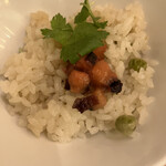 Naniwa Robata Itada Kitai - 蛸旨煮と春豆の混ぜ御飯　赤出汁