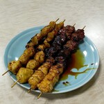 鳥小 - タレ盛り合わせ