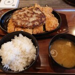 ハンバーグ＆カレー専門店 919 - ハンバーグとカツ