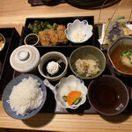 ちどり - カキフライの二段ご膳