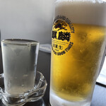Daiichi Fujimaru Shokudou - 生ビールと初亀