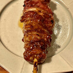 オオクサ - ハツ元は博多地鶏　こちらもタレでいただきました（過去撮影分）