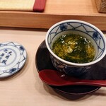 すし いわお - あおさの茶碗蒸し