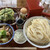 こくや - 料理写真:肉つゆうどん(大)とみつばのかき揚げで970円