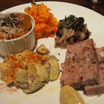BiSTRO　BOULEAU　BLANC - ビストロ定番メニュー盛合せ。
