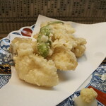 割烹 魚仙 - 幻魚の天ぷら850円。