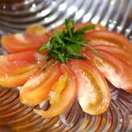 粋酔 - 匠二のトマトとたまねぎのサｒダ（500円）