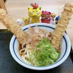 麺乃庄 つるまる饂飩 - 料理写真:パワー！うどん完成　※製作費670円、2本のちくわで、パワーの角を、表現してみました