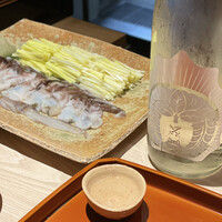 杦 - 京都産とり貝と黄韮のお鍋　日本酒