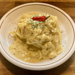 遊酒食堂 宇都宮 - ぺぺたま風パスタ(800円)