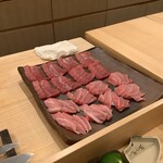 鮨桂太 - マグロ準備