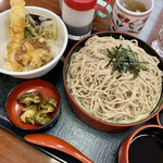 Wafu uresutoram marumatsu - ざるそば とミニ天丼
