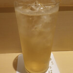 銀座 しのはら - 梅酒のソーダ割