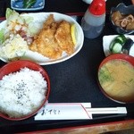 じゃんけんポン - 国産ひれかつ定食（980円）