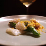 福星 - 明石浦のハリイカと北海道のワインアスパラ