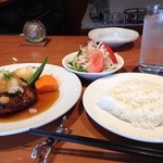 レストランじゅん - 伊豆牛ハンバーグ和風おろしソース♬