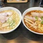 ラーメン ふくや - 醤油　５００円　と塩　５００円　【　２０１３年８月　】