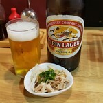 鶏匠 - ビールとお通し