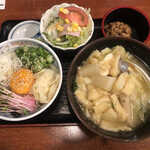 Soba Doko Roku Rate Diya - ネギトロ丼セット（ご飯小、汁大）