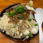 麺 まる井 - 二郎風ラーメン味噌　野菜ニンニク多め