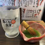 立ち呑み あたりや食堂 - 2杯目は生抹茶サワー♪