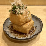 焼鳥 谷口 - 揚げたて自家製厚揚げ