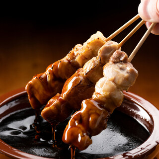 茨城地鶏の炭火焼き鳥