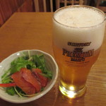 魚金 - 520円『生ビール (ザ・プレミアムモルツ)』2013年8月吉日