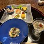 大和屋別荘 - 先付けの利休あえと八寸